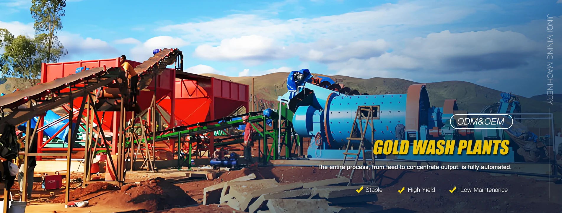 Hoëprestasie Goudwasplantefabriek