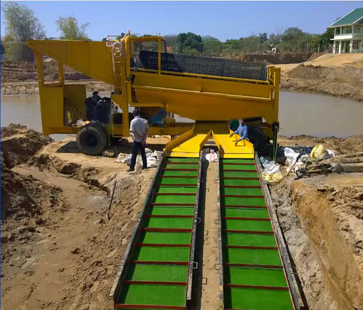 Draagbare mobiele Goue Panning Cart